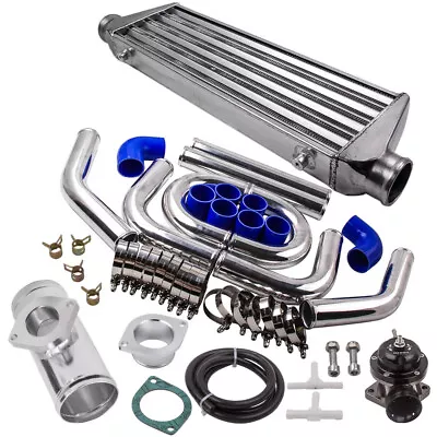 Aluminum Turbo Intercooler Universal 27 X7 X2.5  & Pipes & Silicone Hose Kit • $216