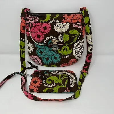 Vera Bradley Purse Wallet Saddle Crossbody Adjustable Strap  Lola  2013 Retired • $24.98