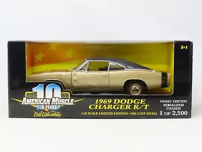 1:18 Scale RC Ertl American Muscle #36431 Die-Cast 1969 Dodge Charger R/T  • $79.95