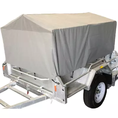 Trailer Cover Box Cage Canvas Cover 8x5x3 (900mm) Waterproof  3 Foot Cover Frame • $420