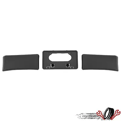 Front Bumper License Plate Bracket+Guards Pads Cap Fit For Ford F150 F-150 09-14 • $14.29