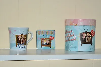 Rare I Love Lucy Tea Cup / Mug & Coaster In Decrotive Package  Friends Forever  • $39