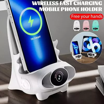 3 In 1 Wireless Charger With Speaker Function Phone Stand Holder Fast Charger • $18.59