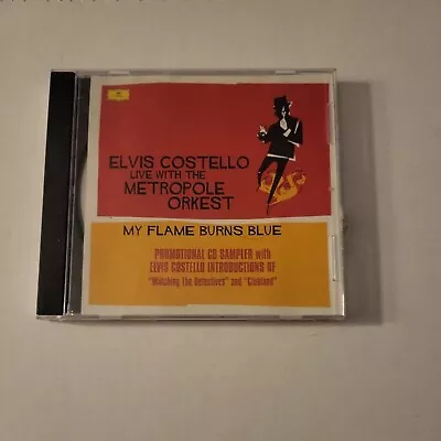 ELVIS COSTELLO Live W/ The METROPOLE ORKEST My Flame Burns Blue CD Sampler • $12.53