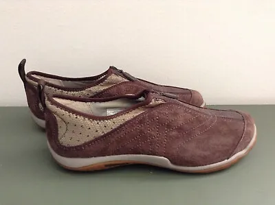 Merrell Lorelei Womens Shoes Sneakers Zip Closure Leather Brown 9 Great Shape!! • $19.95