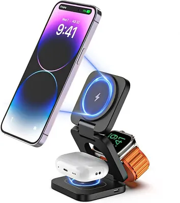 Charging Dock Fast Wireless Charger For IPhone IWatch Airpods 2 3 Airpods Pro • $39.99