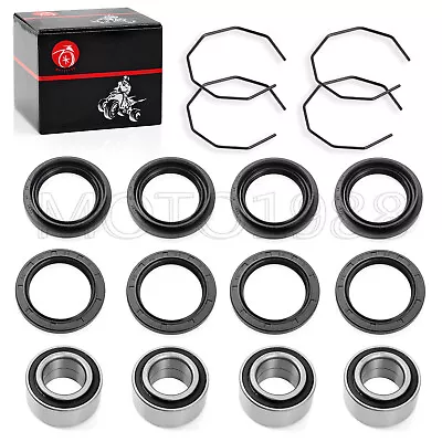 Front & Rear Wheel Hub Bearings Seals Kit For Arctic Cat ATV 400 500 2002-2004 • $78.96