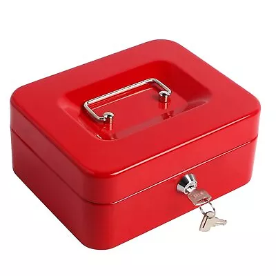 Cash Box With Money Tray And Key Lock Money Organizer For Cash 7.87 X 6.30 X ... • $24.85