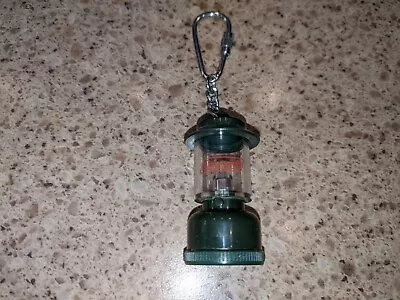 Vintage Battery-Operated Coleman Lantern Keychain Working Light & Spare Battery • $12