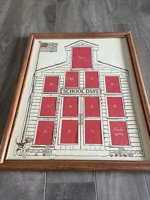 Vintage School Days K-12 Picture Frame School House Mat • $20.40