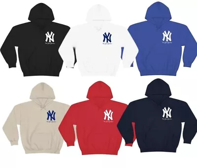 New York Yankees Heavy Blend Hoodie Sweatshirt Raised Soft Logo • $31.97