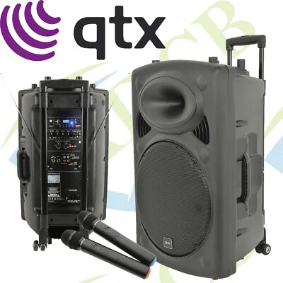 QTX QR15PA BT BLUETOOTH Portable PA Karaoke System USB SD MP3 • £339.95