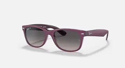 Ray-Ban Wayfarer Color Mix Matte Violet/Grey Polarized Gradient 55mm Sunglasses • $136.90