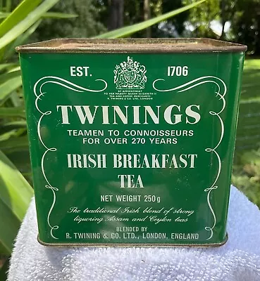 Twinings  Irish Breakfast Tea Tin 250g Collectable Tin • $25