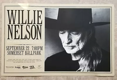 $19.95 • Buy 1999 Willie Nelson Juice Newton Somerset Ballpark 22x14 Original Concert Poster
