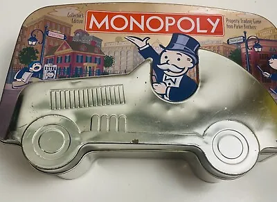 MONOPOLY Collector's Edition Board Game Tin Car Box 2001 Parker Brothers • $20.40