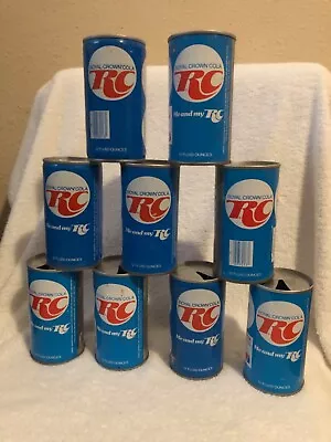 1970sLot Of 9Baseball RC Royal Crown Cola  Steel Cans  Vintage All Star Series’s • $9.95