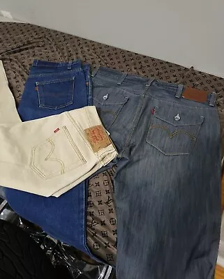 Levis Jeans Lot Of 3 Mens 38x30 Levi's Jeans  • $85