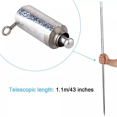 £8 • Buy Portable 1.1m Retractable Metal Magic Wand Magician Props Stick Metal Cudgel New