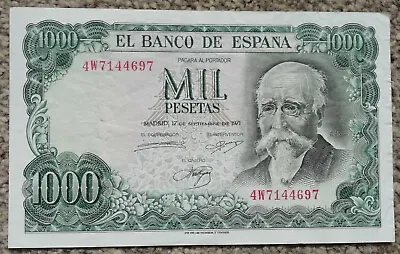 Spain 1000 Pesetas 1971 P154a  VF/EF • £15