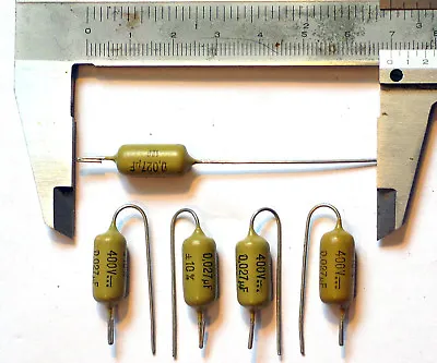 2 Capacitor Mustard 27nF 0027uF 400V Philips Mullard Marshall Plexi JTM45 22nF • £8.46