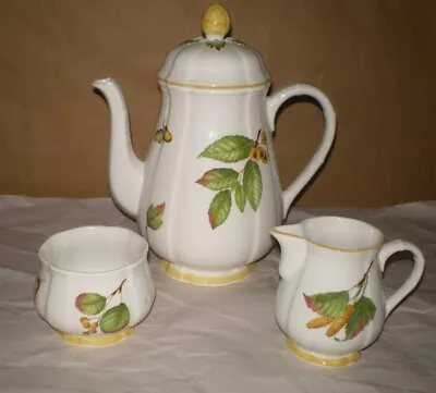 NICE Villeroy Boch Home Garden Collection PARKLAND Coffee Pot Sugar Bowl Creamer • $399.95