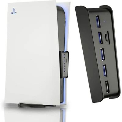 $21.24 • Buy 6 Ports Extend USB Hub Adapter High Speed Splitter For Sony PS5 PS4 Pro Console