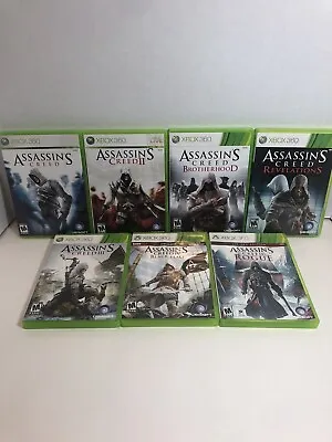 $42.99 • Buy Assassin's Creed Complete Collection Bundle Lot Of 7 Xbox 360 Tested - Free Ship