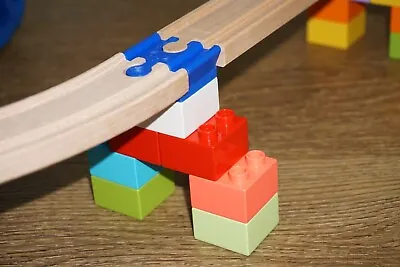 Train Track Adaptor To Connect Duplo And Wooden Track From Ikea Brio Bigjigs • £7.95