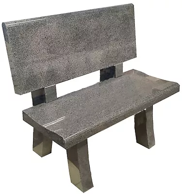 Headstone Cemetery Bench - Park Style - Small - Granite - Engraving Available • $2149