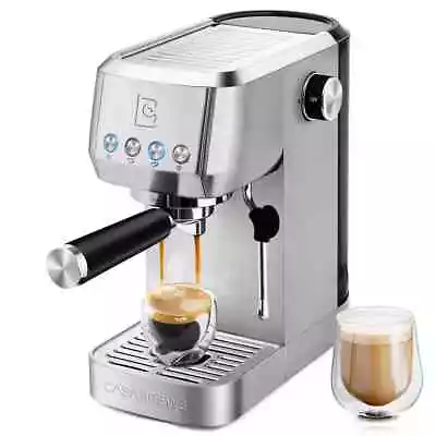 CASABREWS 20 Bar Coffee Machine Professional Coffee Maker Cappuccino And Latte • £69
