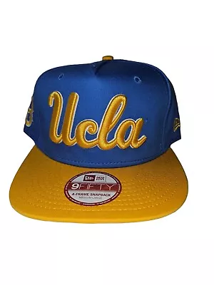 New Era UCLA Bruins 9FIFTY Blue Snapback Hat NCAA Original Fit Cap Yellow Visor • $24.99