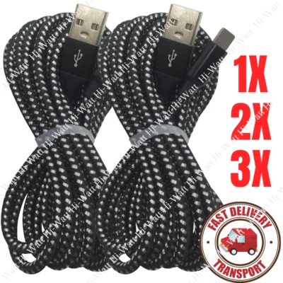 $7.35 • Buy 10FT Braided USB Charging Cable For IPhone 11 XR 8 7 Plus IPad Charger Cord Long