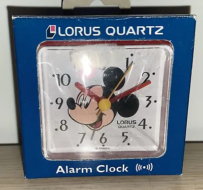 Vintage Disney Mickey Mouse Lorus Quartz Alarm Clock • £14.95