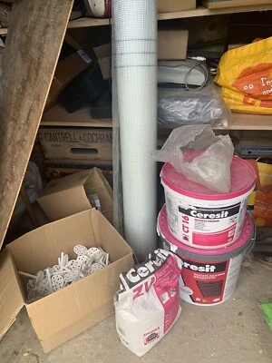 £75 • Buy Kingspan Kooltherm System Ceresit CT 174  And 16 Render Primer Mesh ZU Left Over