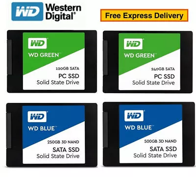 $89 • Buy WD Green Blue Internal Solid State Drive SATA 240GB 500G 1TB 2TB SSD SATA III