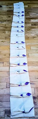 1 Curtain Valance Pelmet Button Tulips Effect Cream/Lilac Length 293cm • £50