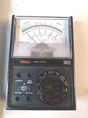 Vtg Radio Shack Micronta 18-Range 20000 Ohms/ Volt DC MULTITESTER No. 22-201U • $15