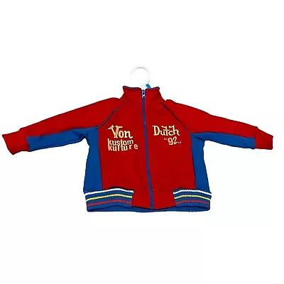 Von Dutch Kustom Kulture Baby Track Jacket Size 6-9 Mos Y2k • $55.25