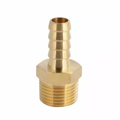 U.S. Solid 3/8  Hose Barb Brass Fitting NPT 3/8  Male 1pc • $6.93