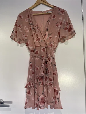 $30 • Buy Cindy And Sami Floral Races Dress V Neck Size 12
