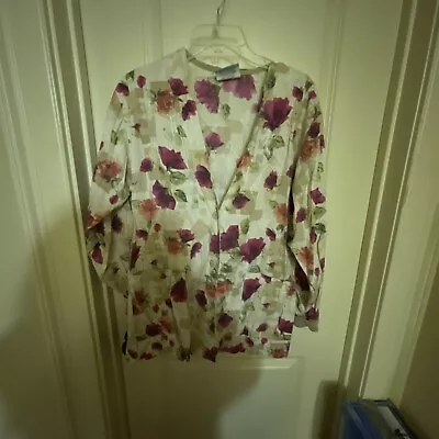Working Acrubs Vintage Floral Lab Jacket Small • $12
