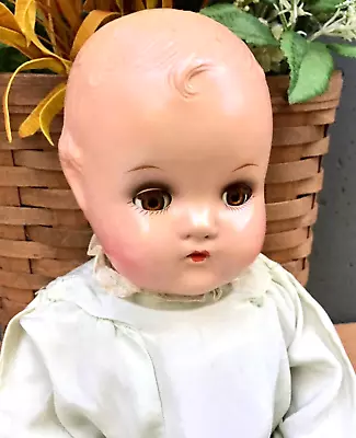 Gorgeous Vintage 1950s Madame Alexander Cry Baby Doll - 16 Inches Comp Head • $125