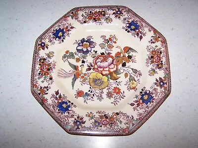 Hand Painted Masons / Mason's England Hexigon 8'' Bird Plate - Imari Colors • $18.47