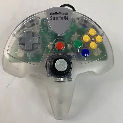 Radio Shack Superpad 64 Video Game Controller Clear Nintendo N64 • $14.95