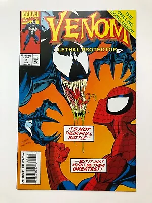 Venom Lethal Protector #6 - Marvel Comics 1993 - Five New Symbiotes! Spider-Man! • $11.99