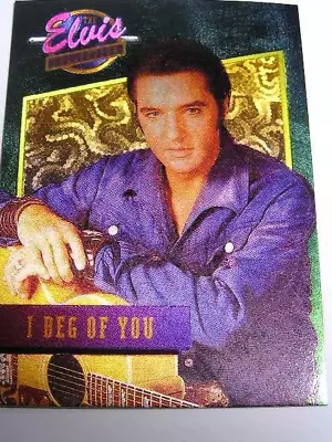 ELVIS PRESLEY 1992 River Group I Beg Of You Dufex  Card #15 Of 40 • $15