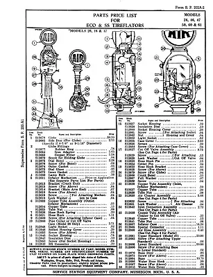 ECO Tireflator 26 46 47 50 60 61 Instructions And Parts List Air Pump Tiremeter • $15.97