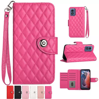 Leather Case Wallet Strap Cover For Motorola E13 G14 G54 G84 G Play Power Stylus • $12.99