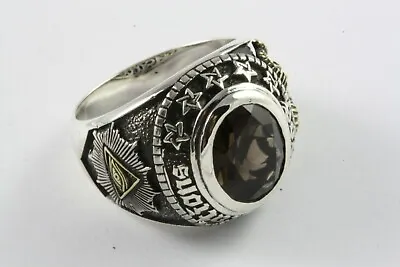 £83.62 • Buy Masonic Freemason Ring Knight Templar Seal Ring Freemason 925 Silver /618